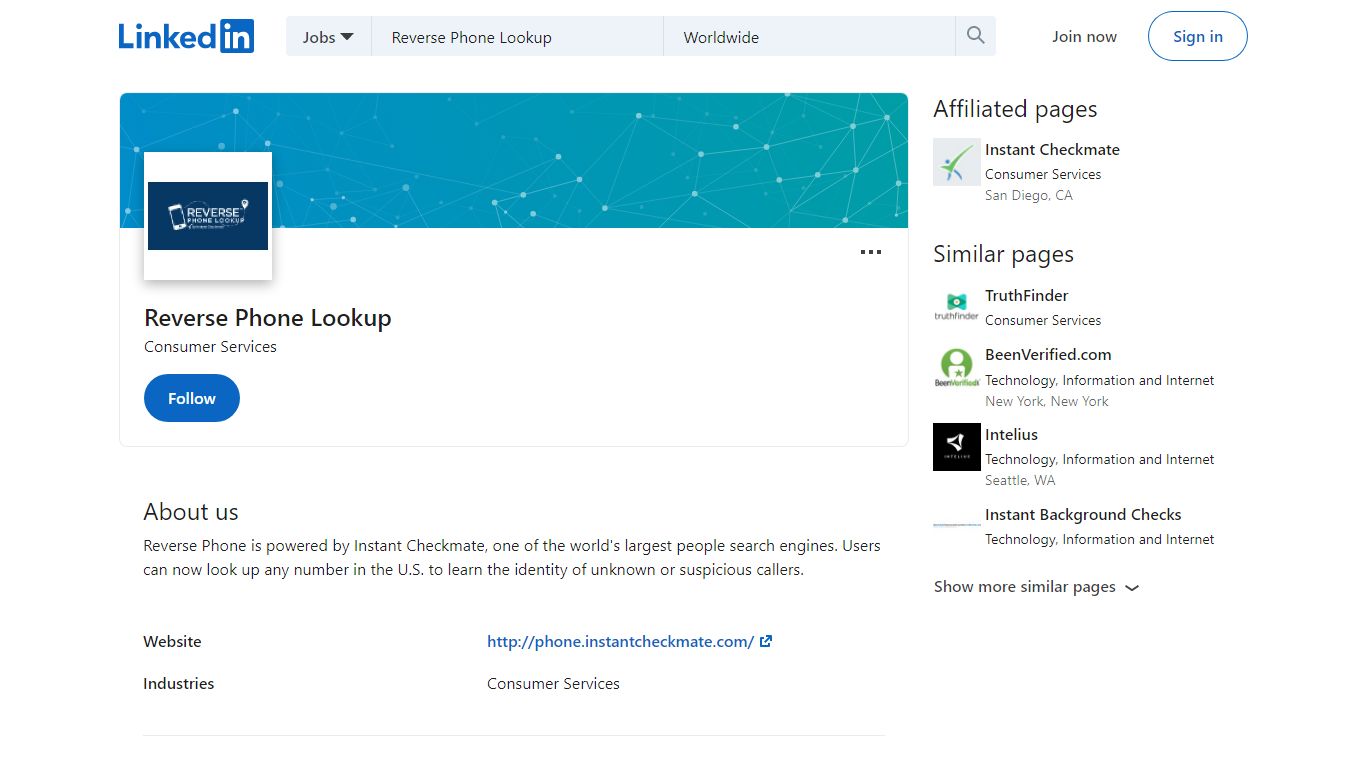 Reverse Phone Lookup | LinkedIn